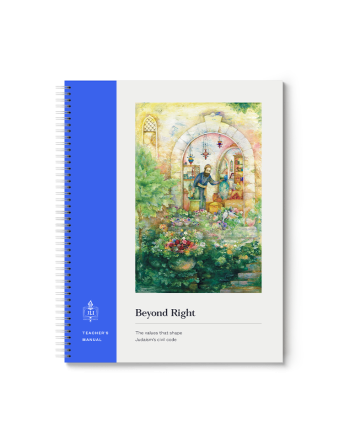 Beyond Right: The Values that Shape Judaism's Civil Code